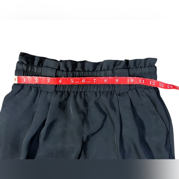 Zara Black Elastic Waist Pants Sz S - Picture 3 of 6